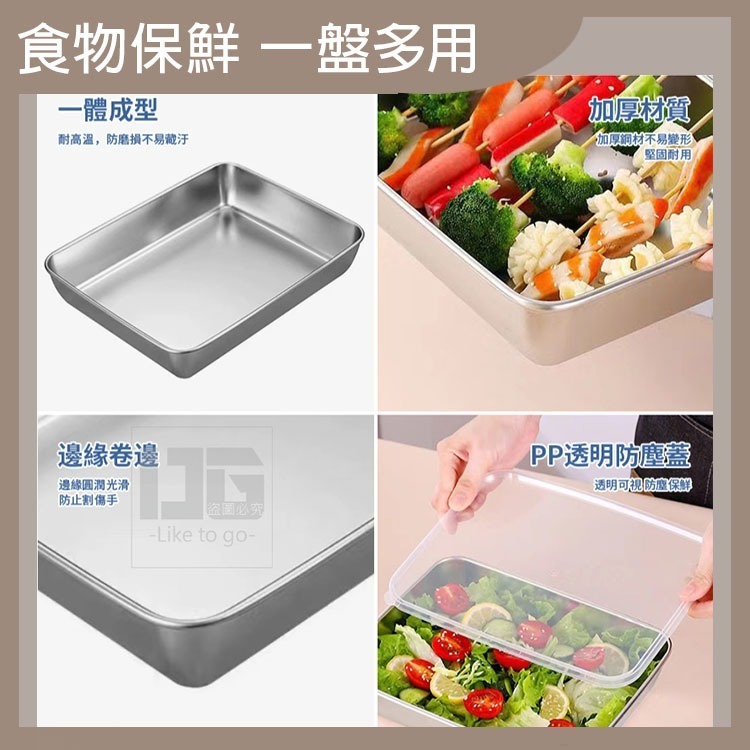 一盤多用不銹鋼托盤 餐廚用品 料理用品 保鮮盒 解凍盒 托盤 餃子盒 醃肉盒 醃漬盒 生鮮儲藏 乾貨收納 【過生活】-細節圖4