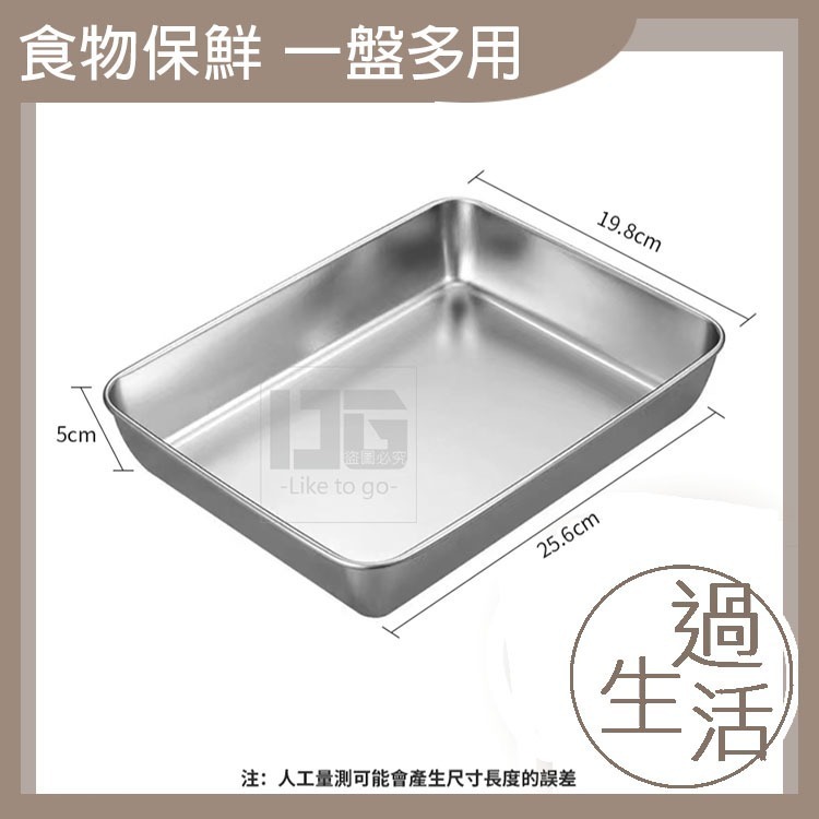 一盤多用不銹鋼托盤 餐廚用品 料理用品 保鮮盒 解凍盒 托盤 餃子盒 醃肉盒 醃漬盒 生鮮儲藏 乾貨收納 【過生活】-細節圖5