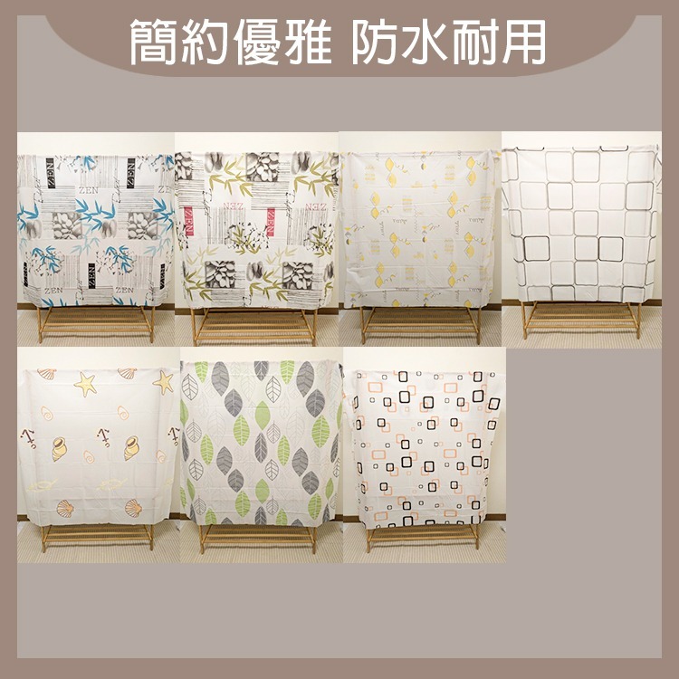 日式質感防水浴簾 浴簾 防水浴簾 浴室用品-規格圖6