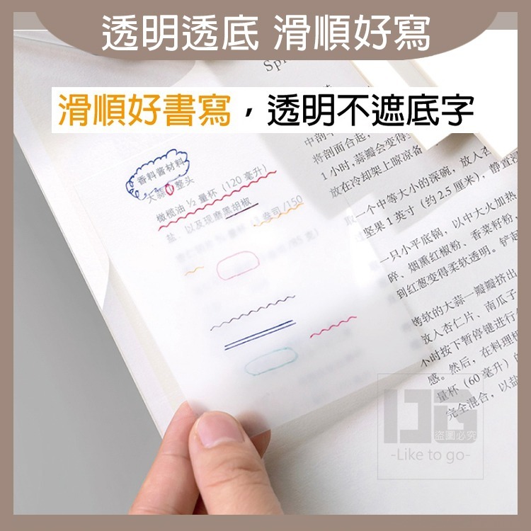 萬用透明便利貼 便利貼 標記不弄髒書本 透明標記 燚 過生活-細節圖3