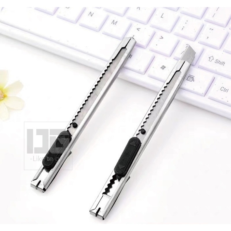 不鏽鋼強力 美工刀 5入 文具 文具用品 不鏽鋼板 文具小物 辦公文具 不鏽鋼美工刀 迷你美工刀 小美工刀 開學必備-細節圖3