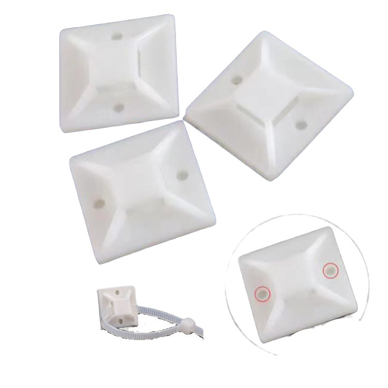 自黏式束帶固定座套裝 尼龍束帶 工業等級 紮線帶 束帶 綁線帶 扎線帶 塑膠束帶 整線器 束帶 束帶固定座-細節圖2