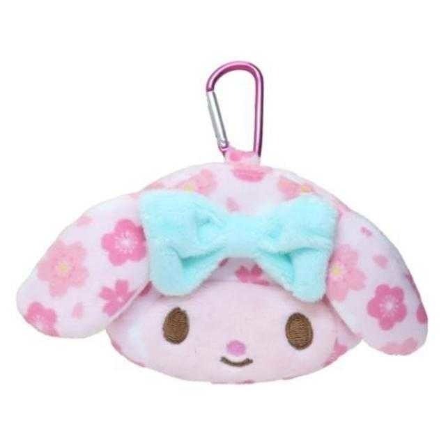 ((預購)) 三麗鷗 絨毛造型收納包(櫻花) HelloKitty 美樂蒂 酷洛米 20250423 過生活IP訂購-細節圖4