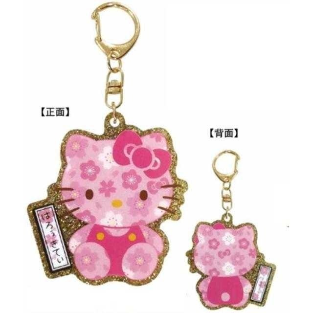 ((預購))  三麗鷗 造型壓克力鑰匙圈(櫻花) HelloKitty 美樂蒂 酷洛米 20250423 過生活IP訂購-細節圖3