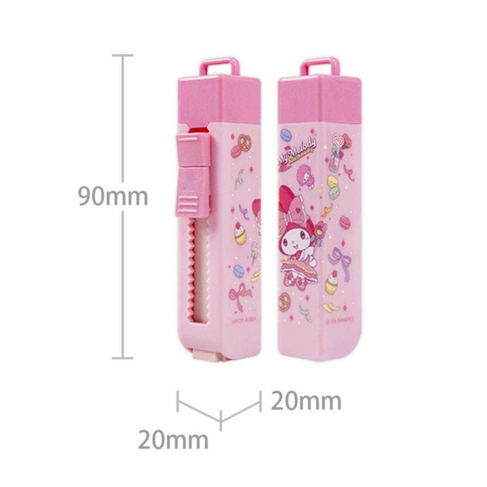 ((預購)) 三麗鷗 推式筆型橡皮擦 美樂蒂 大耳狗 酷洛米 人魚漢頓 20250505 過生活IP訂購-細節圖3