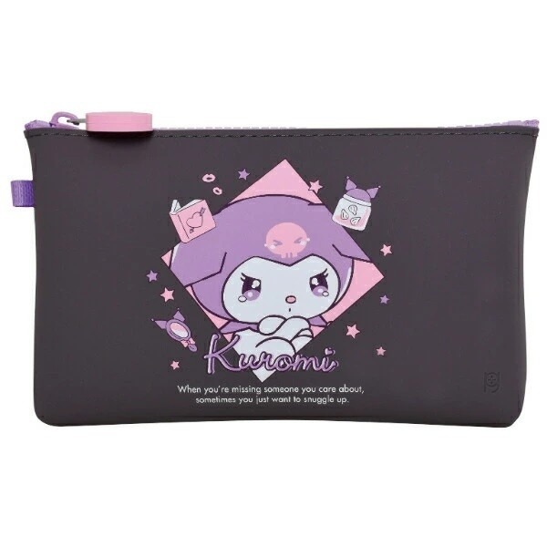 過生活IP訂購 三麗鷗 p+g design矽膠扁平化妝包 美樂蒂 酷洛米 11408-細節圖4