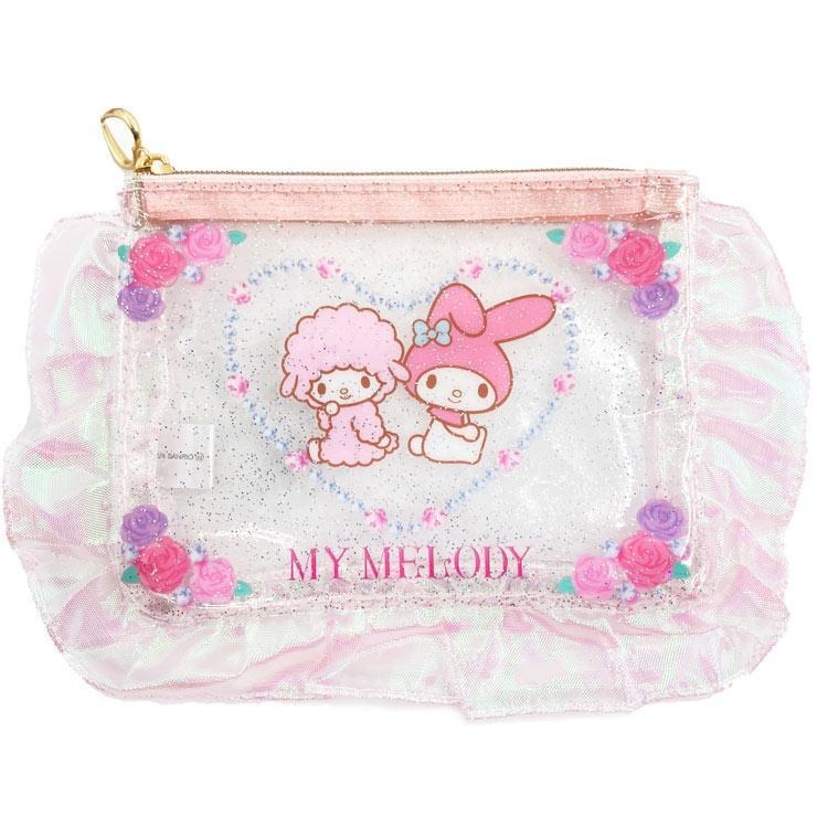 過生活IP訂購 三麗鷗 透明扁平收納包 HelloKitty 美樂蒂 小花兔 洽咪 20250508-細節圖4