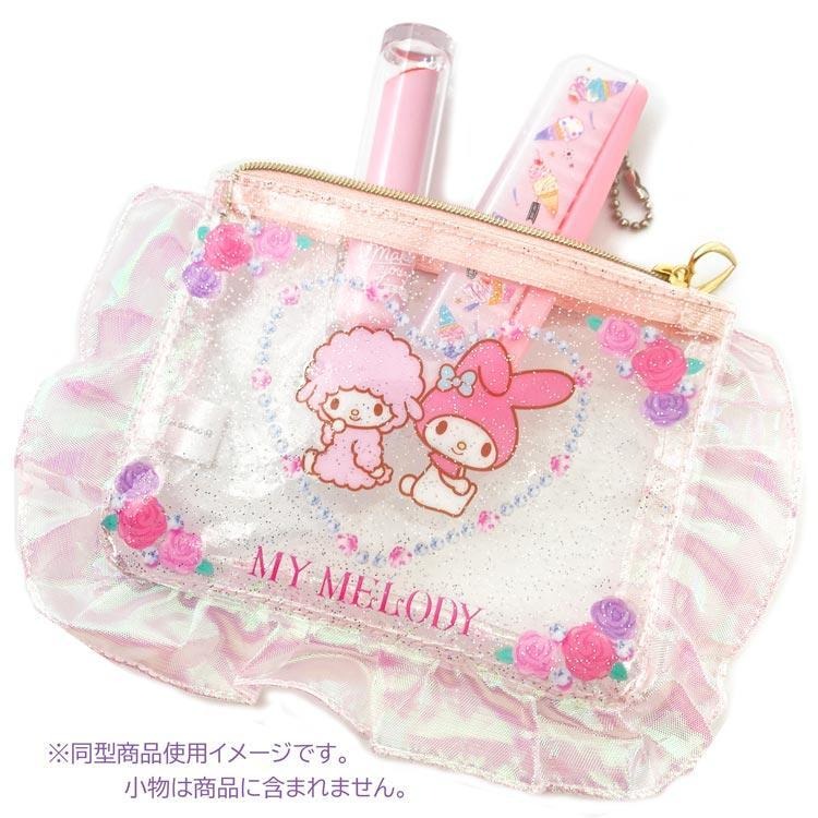 過生活IP訂購 三麗鷗 透明扁平收納包 HelloKitty 美樂蒂 小花兔 洽咪 20250508-細節圖7