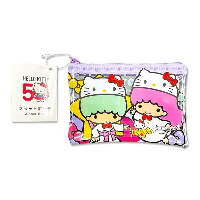 過生活IP訂購 三麗鷗 迷你扁平收納包(50週年 HelloKitty 美樂蒂 雙子星 大耳狗 帕恰狗 20250519-細節圖5
