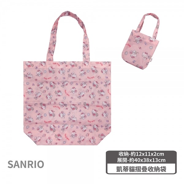 過生活IP訂購 三麗鷗 折疊環保購物袋 HelloKitty 20250604-細節圖3