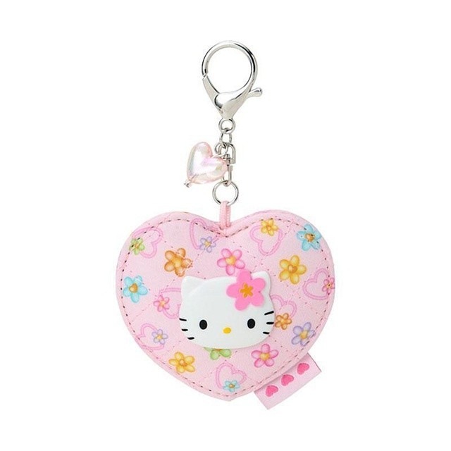 過生活IP訂購 三麗鷗 菱格造型隨身鏡吊飾 棉布風 HelloKitty 美樂蒂 大耳狗 11411-細節圖3