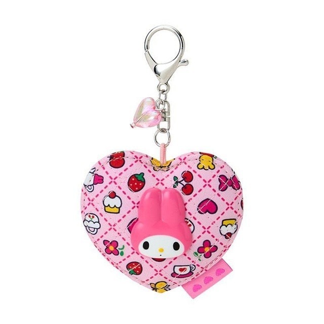過生活IP訂購 三麗鷗 菱格造型隨身鏡吊飾 棉布風 HelloKitty 美樂蒂 大耳狗 11411-細節圖4