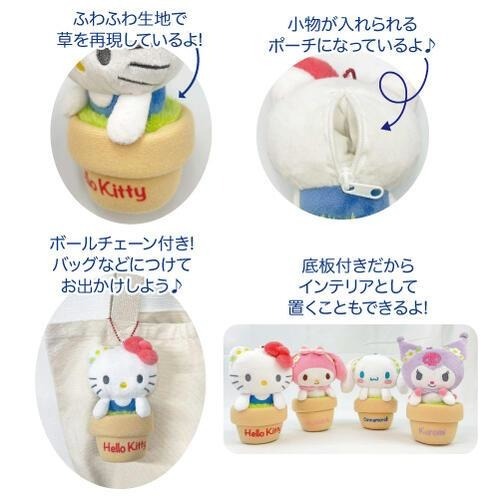 過生活IP訂購 三麗鷗 絨毛造型收納包 HelloKitty 美樂蒂 大耳狗 酷洛米 20250612-細節圖3