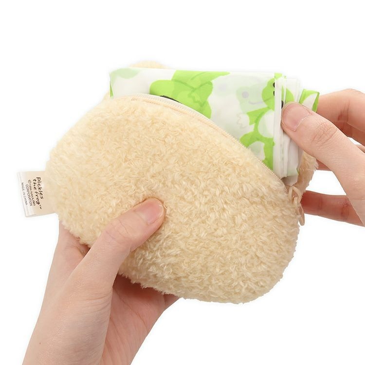 過生活IP訂購 Pickles the Frog 青蛙 萌蛙匹克 玩偶折疊環保購物袋 11411-細節圖4