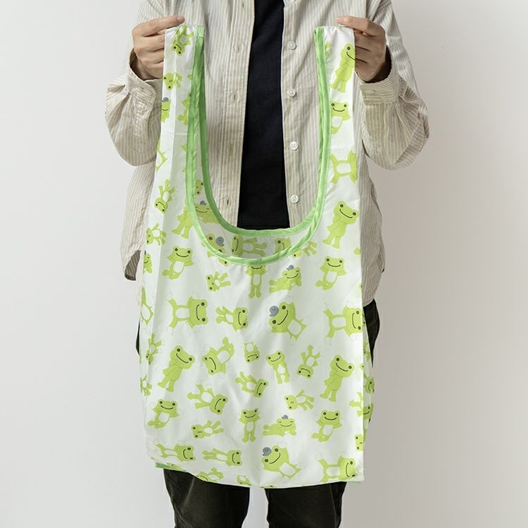 過生活IP訂購 Pickles the Frog 青蛙 萌蛙匹克 玩偶折疊環保購物袋 11411-細節圖6