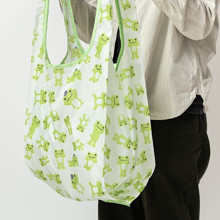 過生活IP訂購 Pickles the Frog 青蛙 萌蛙匹克 玩偶折疊環保購物袋 11411-細節圖7