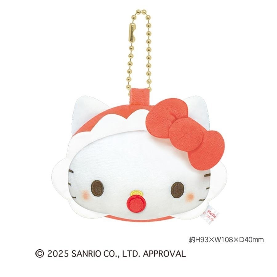過生活IP訂購 三麗鷗 絨毛造型隨身鏡吊飾 HelloKitty 美樂蒂 大耳狗 酷洛米 20250612-細節圖3