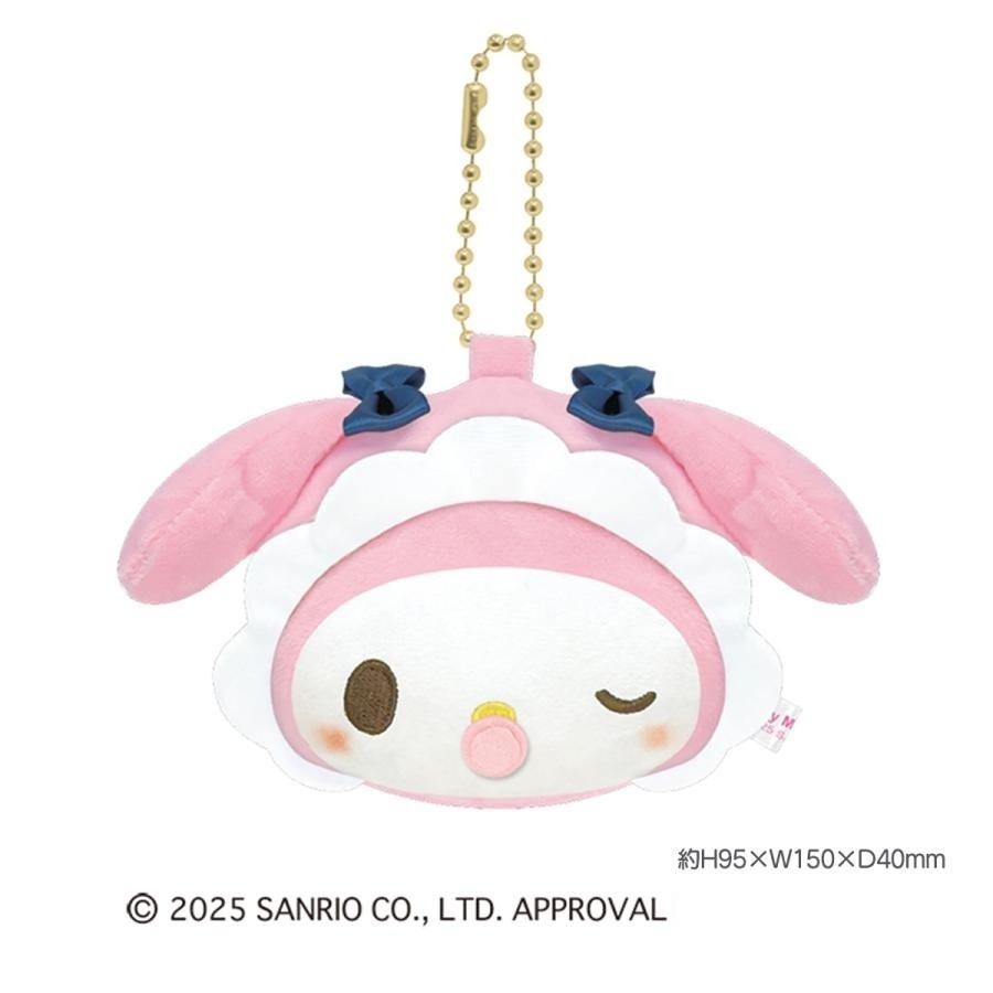 過生活IP訂購 三麗鷗 絨毛造型隨身鏡吊飾 HelloKitty 美樂蒂 大耳狗 酷洛米 20250612-細節圖4