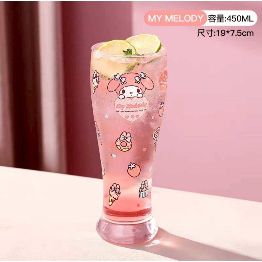 過生活IP訂購 三麗鷗 玻璃杯 美樂蒂 大耳狗 酷洛米 11408-細節圖3