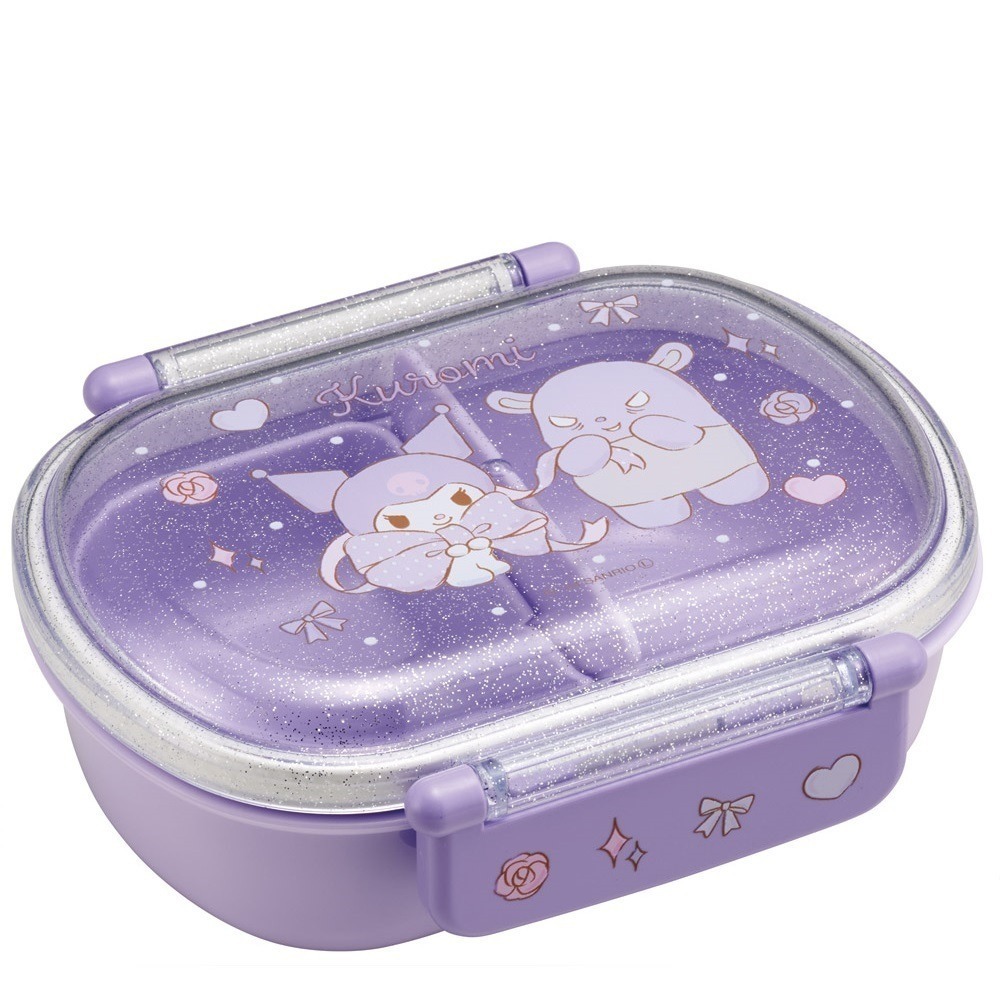 過生活IP訂購 三麗鷗 透明雙扣便當盒 HelloKitty 美樂蒂 大耳狗 酷洛米 11411-細節圖6