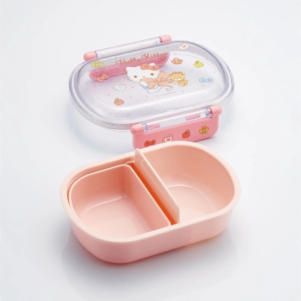 過生活IP訂購 三麗鷗 透明雙扣便當盒 HelloKitty 美樂蒂 大耳狗 酷洛米 11411-細節圖7