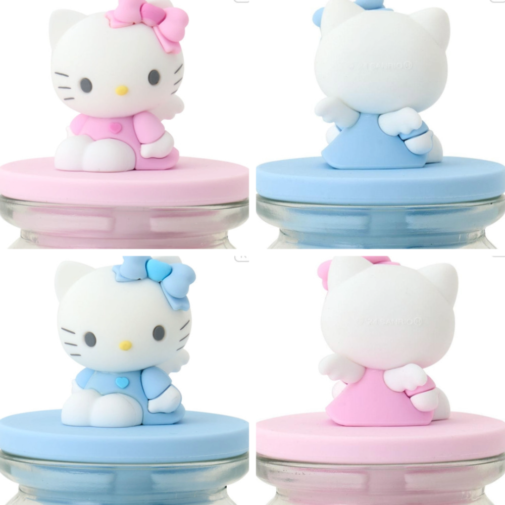 過生活IP訂購 三麗鷗 Hello Kitty 立體造型玻璃置物罐 天使 11411-細節圖4
