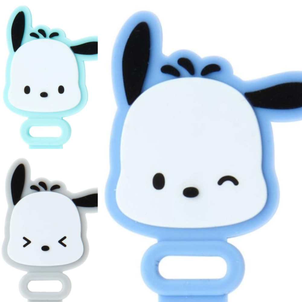 過生活IP訂購 三麗鷗 Pochacco 帕恰狗 矽膠造型捲線器3入組 11411-細節圖6