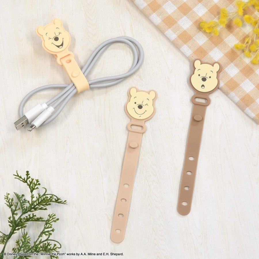 過生活IP訂購 迪士尼 小熊維尼 矽膠造型捲線器3入組 11406-細節圖4
