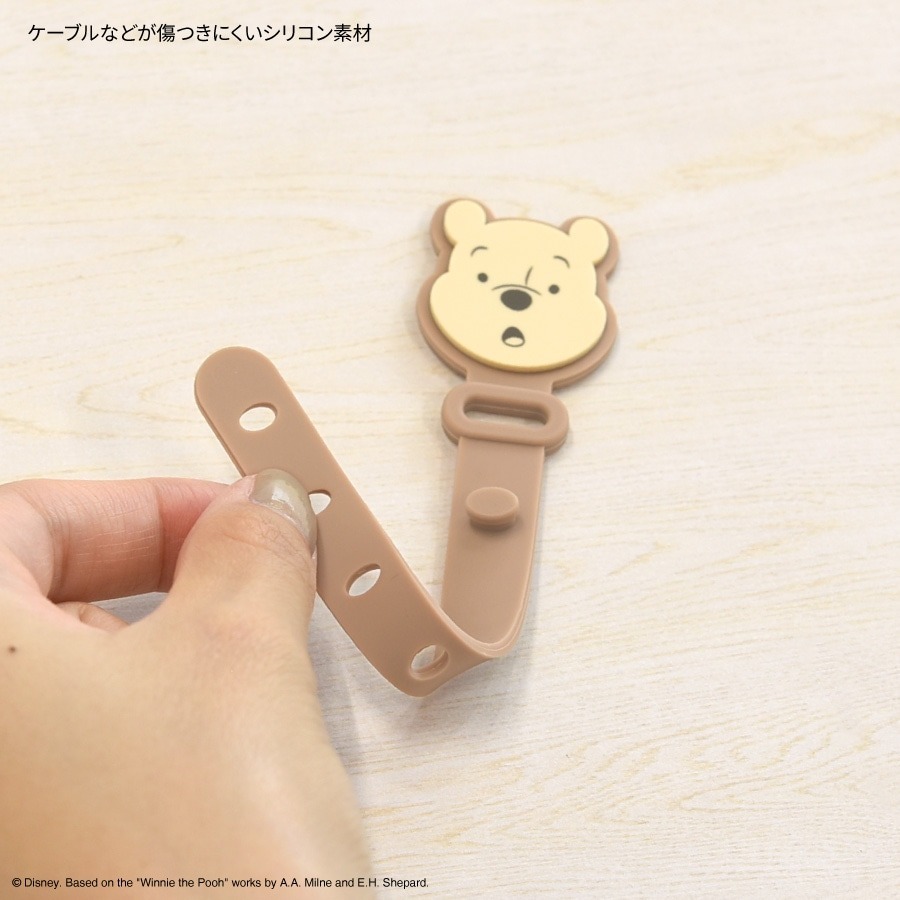 過生活IP訂購 迪士尼 小熊維尼 矽膠造型捲線器3入組 11406-細節圖5