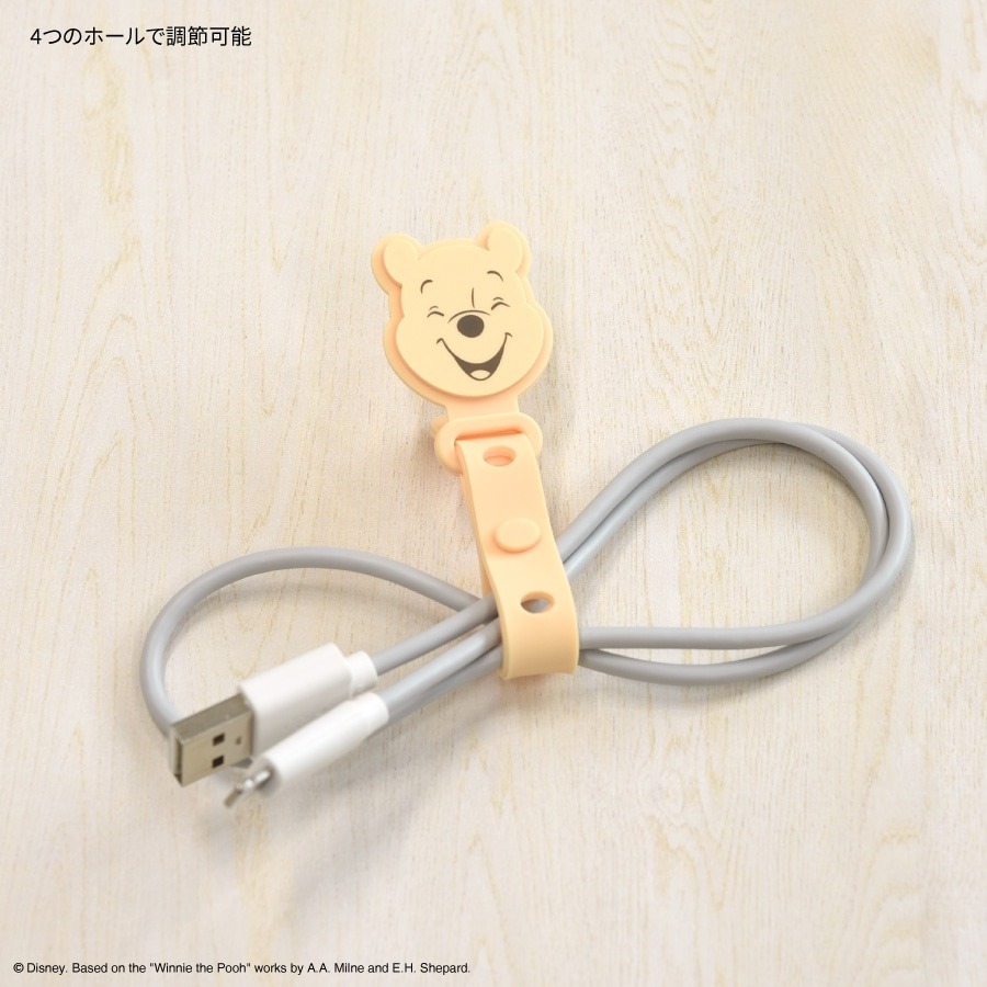 過生活IP訂購 迪士尼 小熊維尼 矽膠造型捲線器3入組 11406-細節圖6