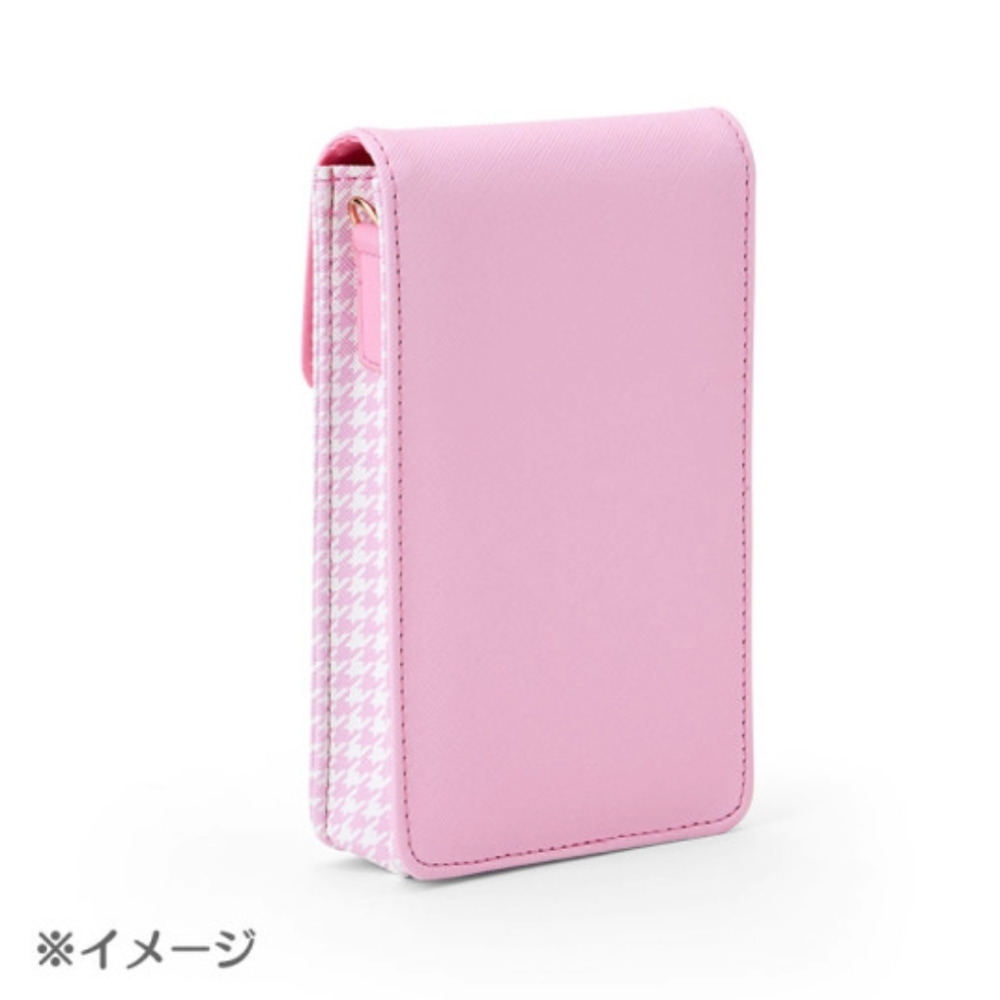 過生活IP訂購 三麗鷗 皮質斜背手機包 復古千鳥格 HelloKitty 美樂蒂 大耳狗 酷洛米 11411-細節圖5
