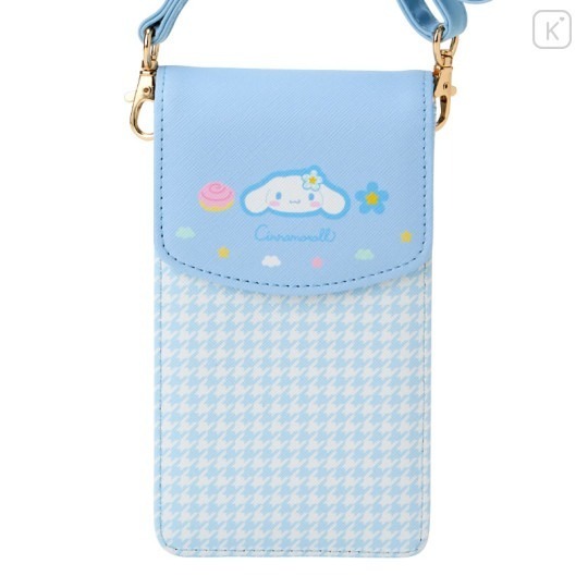 過生活IP訂購 三麗鷗 皮質斜背手機包 復古千鳥格 HelloKitty 美樂蒂 大耳狗 酷洛米 11411-細節圖6