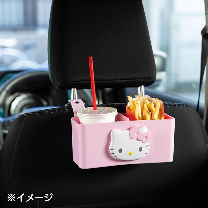 過生活IP訂購 三麗鷗 車用收納置物籃 HelloKitty 大耳狗 酷洛米 11411-細節圖3