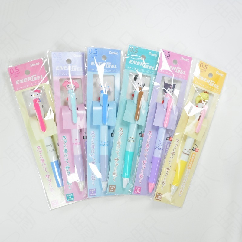 過生活IP訂購 三麗鷗 Pentel EnerGel 多色筆 凱蒂貓 美樂蒂 布丁狗 大耳狗 酷洛米 帕恰狗 11411-細節圖3