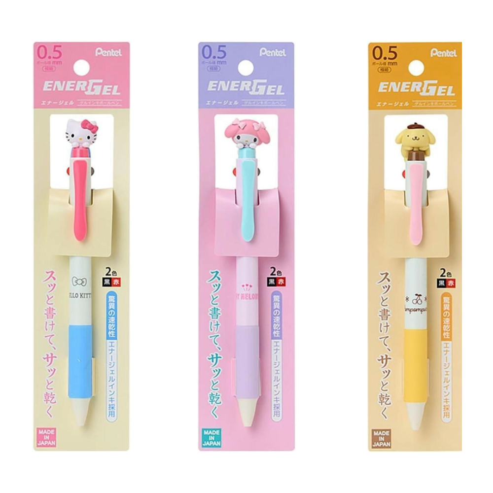 過生活IP訂購 三麗鷗 Pentel EnerGel 多色筆 凱蒂貓 美樂蒂 布丁狗 大耳狗 酷洛米 帕恰狗 11411-細節圖7