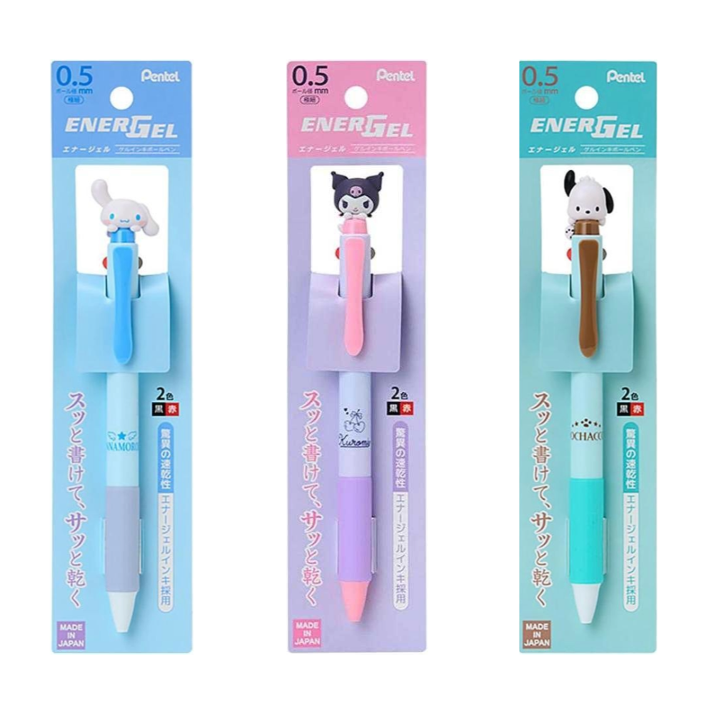 過生活IP訂購 三麗鷗 Pentel EnerGel 多色筆 凱蒂貓 美樂蒂 布丁狗 大耳狗 酷洛米 帕恰狗 11411-細節圖8