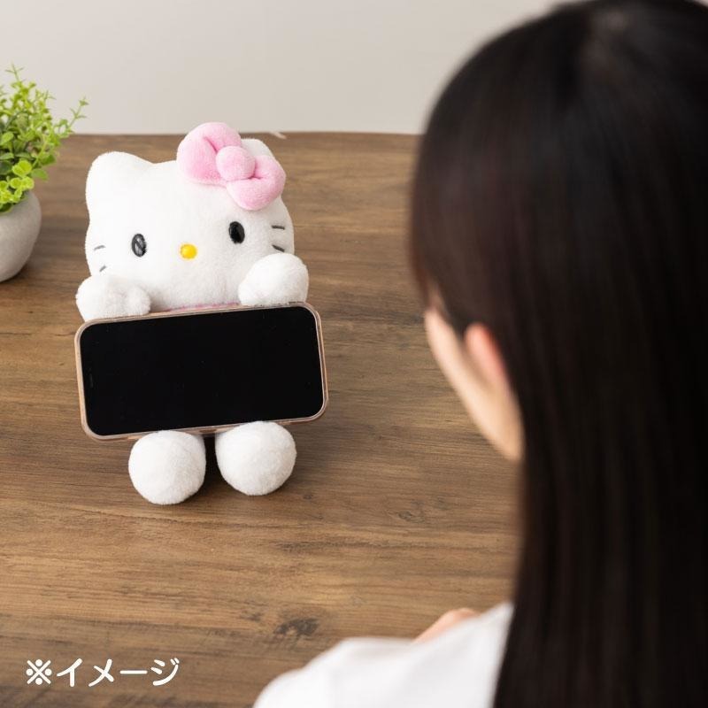 過生活IP訂購 三麗鷗 絨毛玩偶手機支架  HelloKitty 大耳狗 酷洛米 人魚漢頓 11407-細節圖3