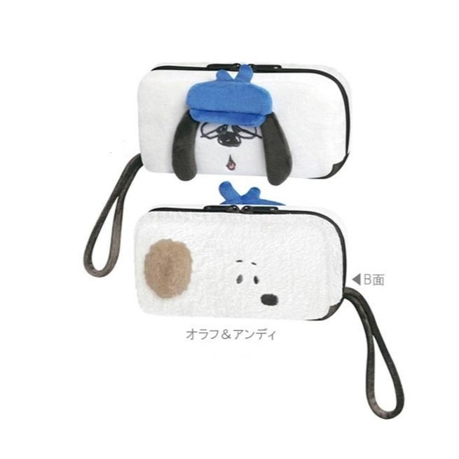 過生活IP訂購 史努比 Snoopy 歐拉夫 Olaf 絨毛造型筆袋 6A36R-細節圖4