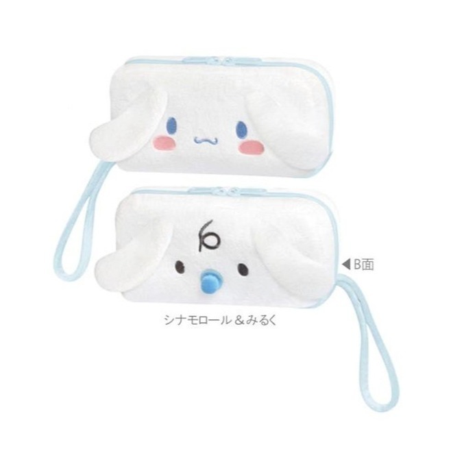 過生活IP訂購 三麗鷗 絨毛造型筆袋 HelloKitty 美樂蒂 大耳狗 酷洛米 6516R-細節圖5