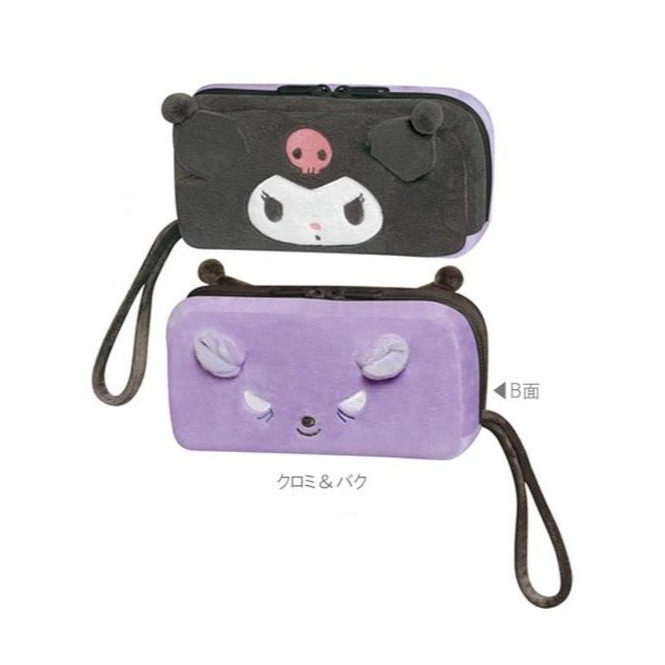 過生活IP訂購 三麗鷗 絨毛造型筆袋 HelloKitty 美樂蒂 大耳狗 酷洛米 6516R-細節圖6
