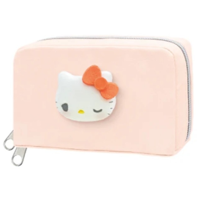 過生活IP訂購 三麗鷗 絨毛造型化妝包 HelloKitty 美樂蒂 布丁狗 大耳狗 酷洛米 帕恰狗 11431-細節圖3