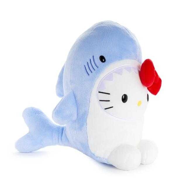 過生活IP訂購 三麗鷗 Hello Kitty 絨毛玩偶娃娃 鯊魚裝 11407-細節圖3
