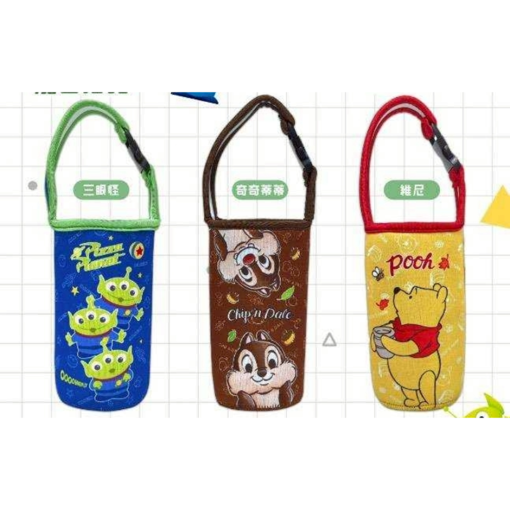 過生活IP訂購 迪士尼 潛水布水壺袋 米奇 小熊維尼 奇奇蒂蒂 史迪奇 公主 玩具總動員 三眼怪 11411-細節圖4