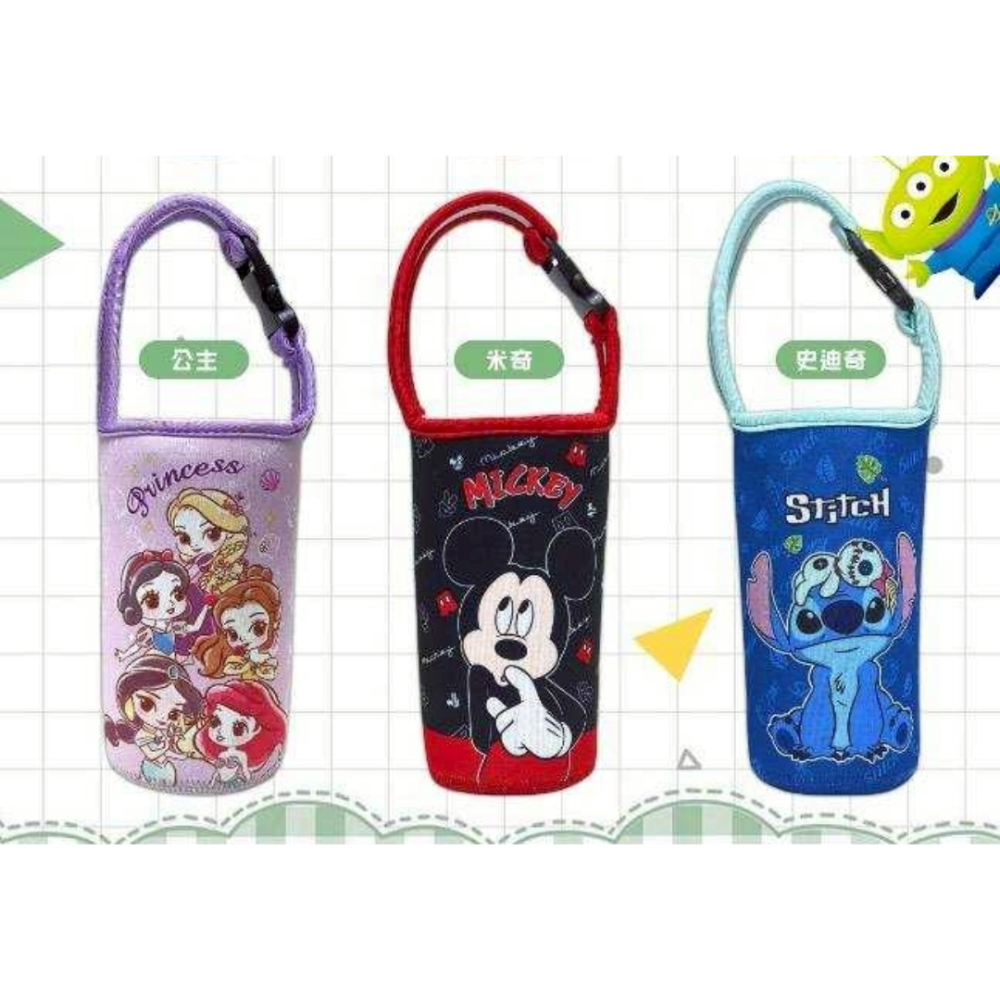 過生活IP訂購 迪士尼 潛水布水壺袋 米奇 小熊維尼 奇奇蒂蒂 史迪奇 公主 玩具總動員 三眼怪 11411-細節圖5