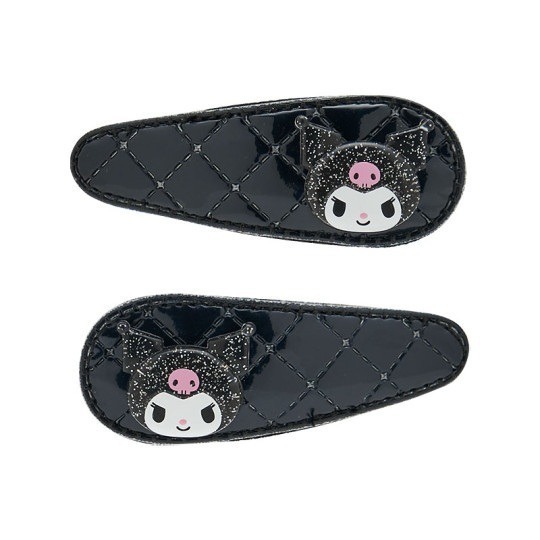 過生活IP訂購 三麗鷗 菱格紋髮夾2入組 金屬風 HelloKitty 美樂蒂 大耳狗 酷洛米 6A53R-細節圖8