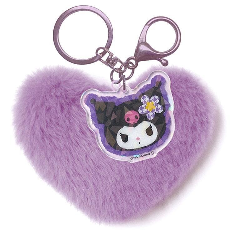 過生活IP訂購 三麗鷗 絨毛造型鑰匙圈 HelloKitty 美樂蒂 大耳狗 酷洛米 人魚漢頓 11408-細節圖6