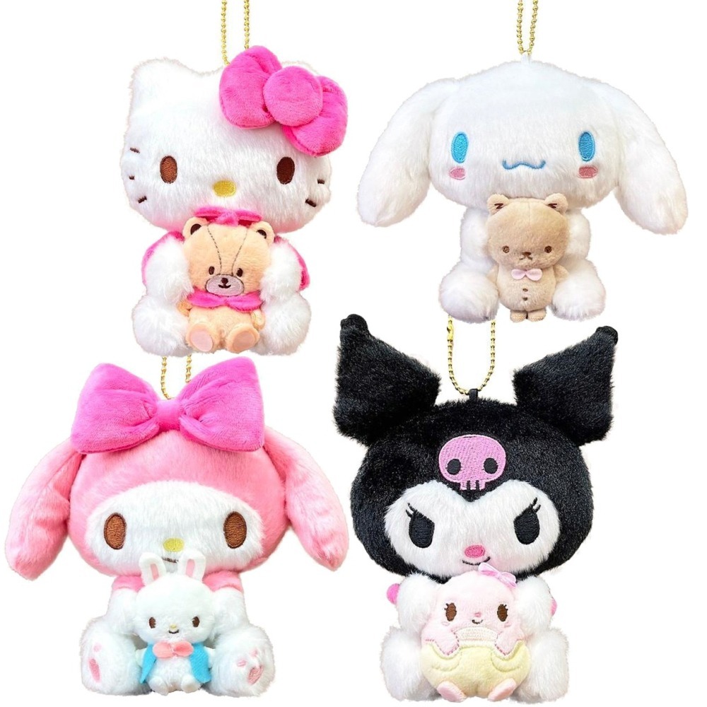過生活IP訂購 三麗鷗 絨毛玩偶吊飾 HelloKitty 美樂蒂 大耳狗 酷洛米 6856R