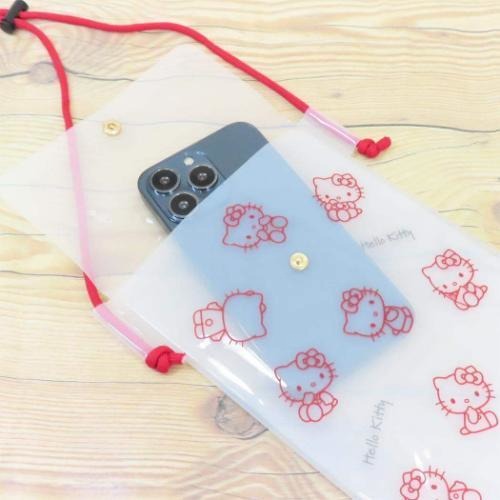 過生活IP訂購 三麗鷗 透明斜背手機包 HelloKitty 美樂蒂 大耳狗 酷洛米 11408-細節圖7