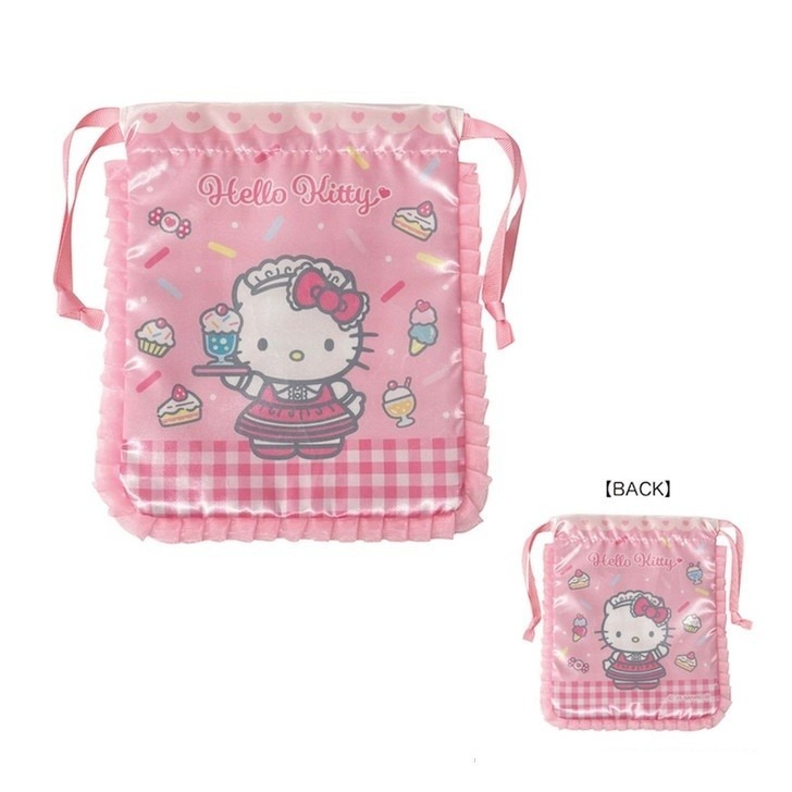 過生活IP訂購 三麗鷗 HelloKitty 凱蒂貓  緞面束口袋 6A36R-細節圖5