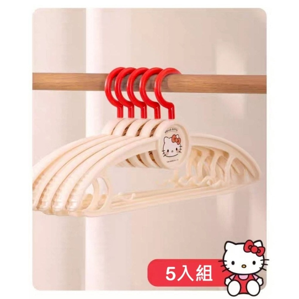 過生活IP訂購 三麗鷗 衣架5入組 HelloKitty 美樂蒂 酷洛米 11408-細節圖4